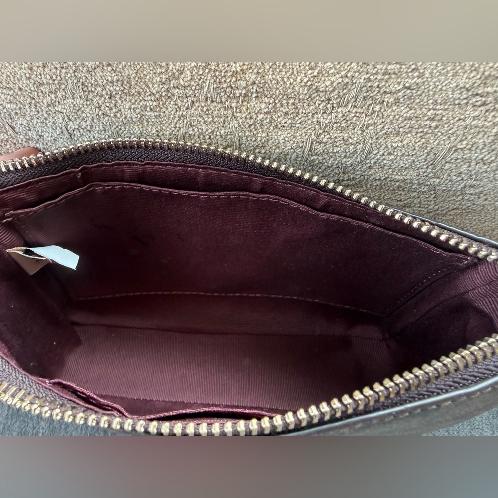 Coach Signature Brown and Red Two Way Wristlet/Handbag - Picture 11 of 14
